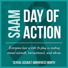 SAAM day of action logo - teal with white words